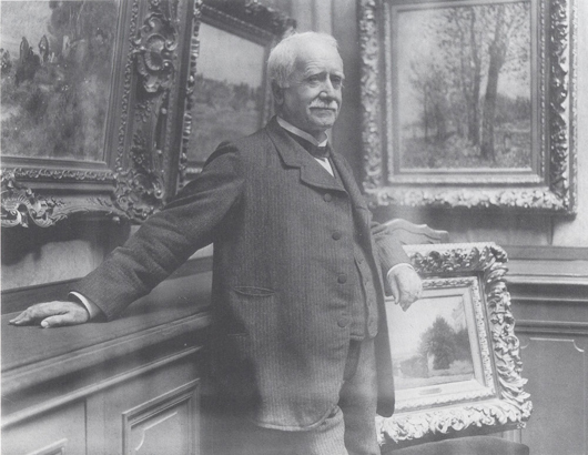 Nineteenth-century French art dealer Paul Durand-Ruel in his gallery, the subject of a new exhibition at London’s National Gallery from March 4 to May31. Photograph taken by Dornac, about 1910. Archives Durand-Ruel © Durand-Ruel & Cie.